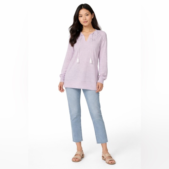 LOFT Sweaters - LOFT Light Purple Knit Sweater